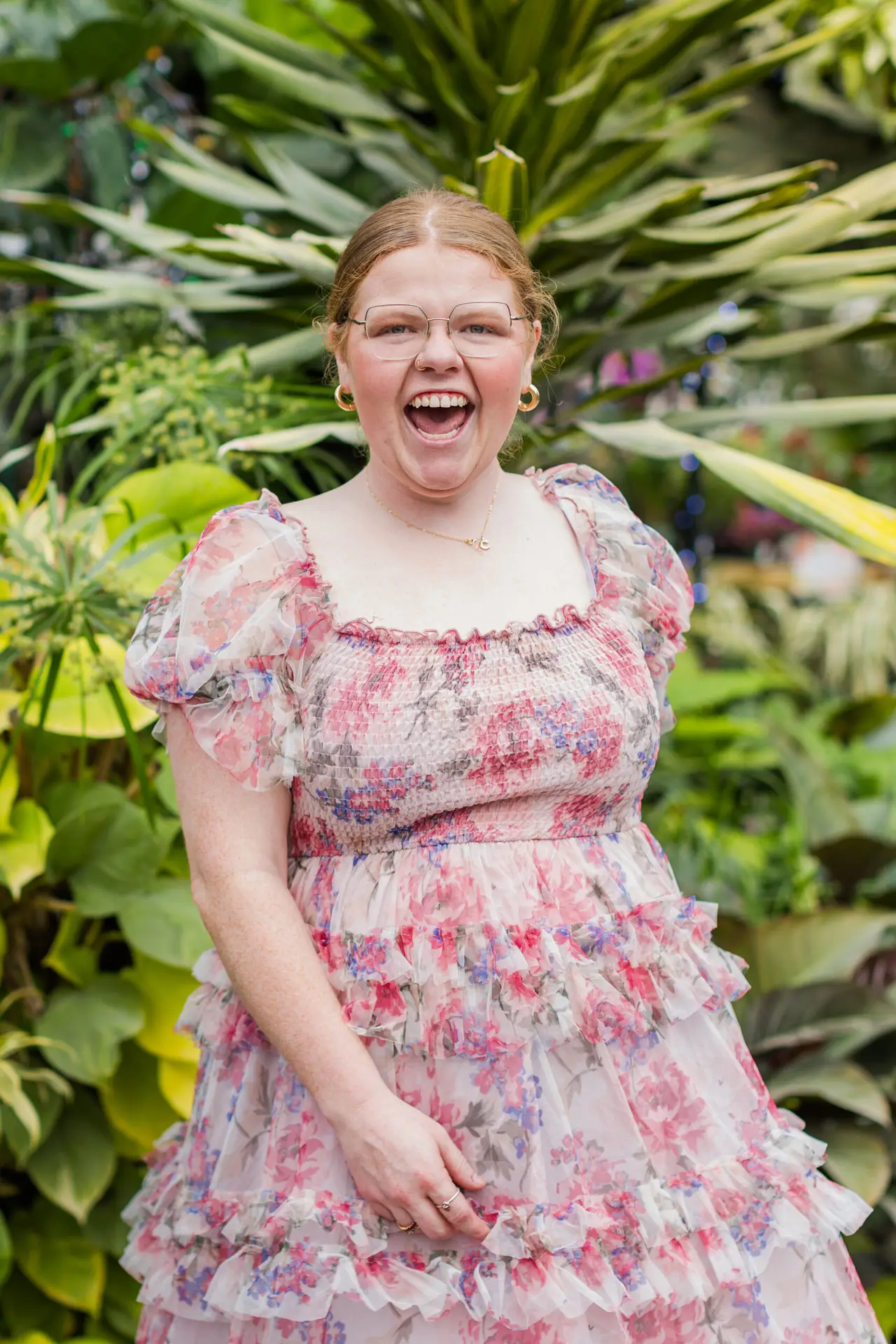 woman in dress dancing